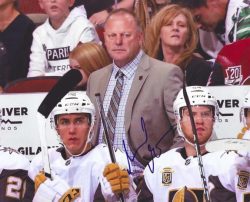 Autographed GERARD GALLANT 8x10 Vegas Golden Knights photo