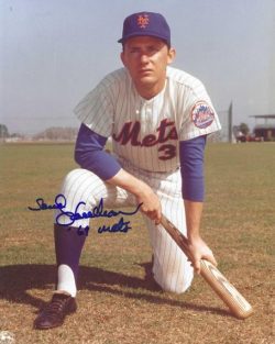 AUTOGRAPHED BUD HARRELSON 8x10 New York Mets photo