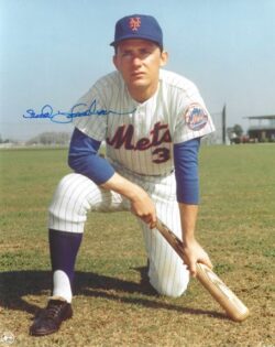 AUTOGRAPHED BUD HARRELSON 8x10 New York Mets photo