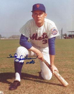 AUTOGRAPHED BUD HARRELSON 8x10 New York Mets photo