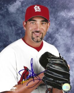AUTOGRAPHED DUSTIN HERMANSON 8x10 St. Louis Cardinals photo