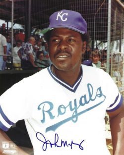 AUTOGRAPHED JOHN MAYBERRY 8X10 Kansas City Royals photo