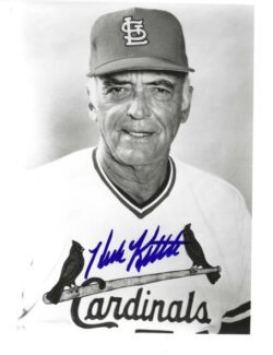 AUTOGRAPHED HUB KITTLE 8x10 St. Louis Cardinals photo