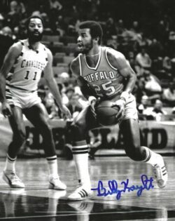 Autographed BILLY KNIGHT 8X10 Buffalo Braves Pitt Hall of Fame photo