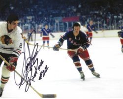 Autographed JERRY KORAB 8X10 Chicago Blackhawks Photo