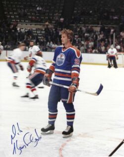 Autographed MIKE KRUSHELYNSKI 8X10 EDMONTON OILERS Photo