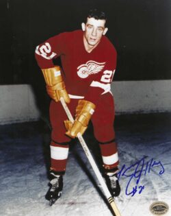 Autographed LARRY JEFFREY 8X10 Detroit Red Wings Photo