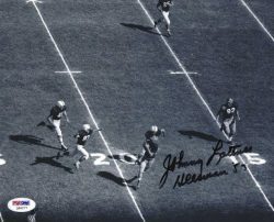 Autographed JOHNNY LATTNER 8X10 NOTRE DAME UNIVERSITY photo