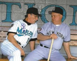 AUTOGRAPHED JIM LEYLAND 8X10 Florida Marlins Photo