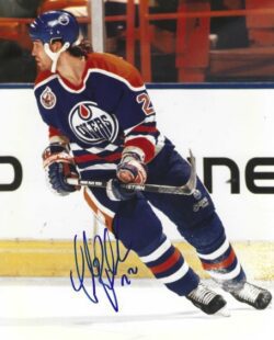 Autographed LUKE RICHARDSON 8X10 Edmonton Oilers Photo