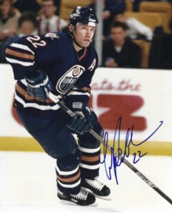 Autographed LUKE RICHARDSON 8X10 Edmonton Oilers Photo