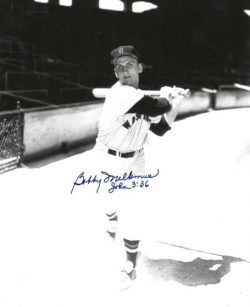 AUTOGRAPHED BOBBY MALKMUS 8X10 Washington Senators Photo