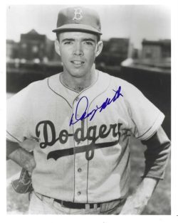 AUTOGRAPHED DANNY MCDEVITT 8x10 Brooklyn Dodgers photo