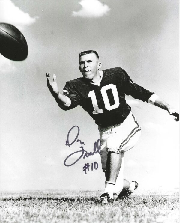 Autographed DON TRULL 8X10 Houston Oilers photo