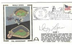 Autographed DAVEY LOPES Los Angeles Dodgers Cachet Cover