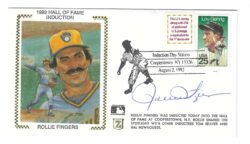 Autographed ROLLIE FINGERS Milwaukee Brewers Cachet Cover