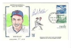 Autographed BOB FELLER Cleveland Indians Cachet Cover