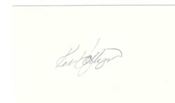 AUTOGRAPHED  KEN HOLTZMAN 3x5 Index card