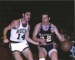 Autographed KEVIN LOUGHERY 8x10 Baltimore Bullets Photo