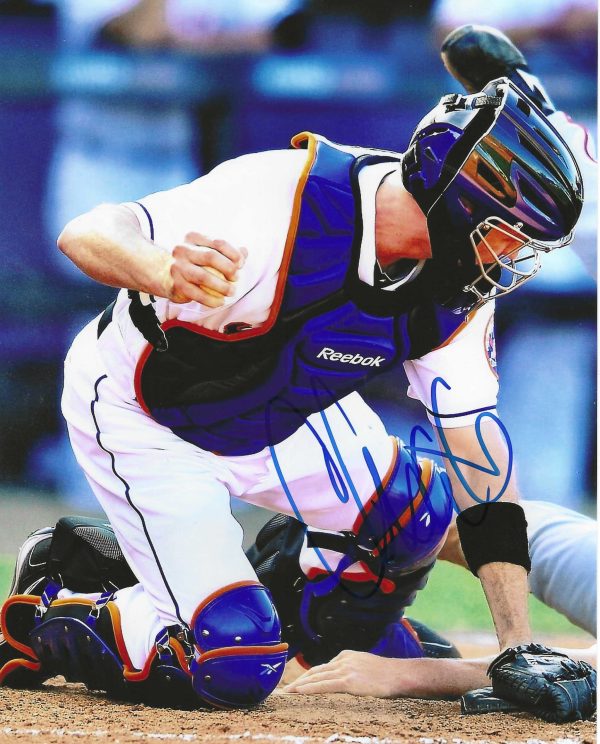 AUTOGRAPHED Chris Coste 8x10 New York Mets Photo