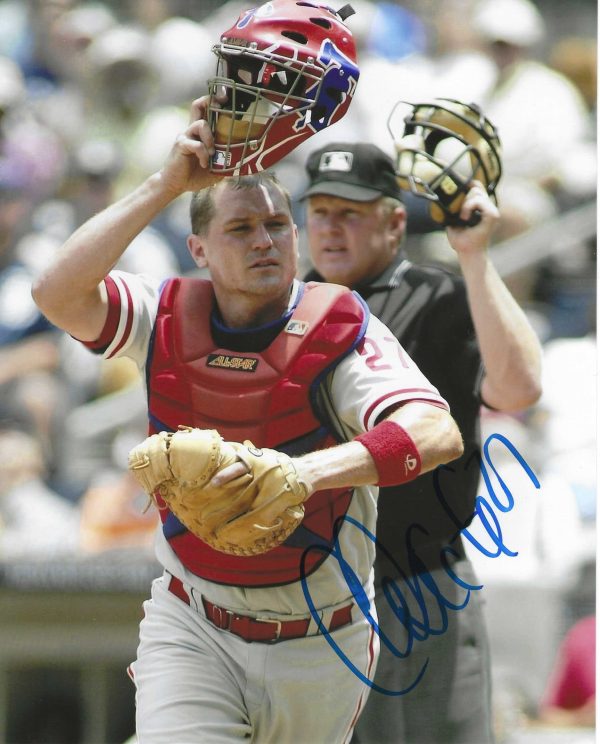 AUTOGRAPHED Chris Coste 8x10 Philadelphia Phillies Photo