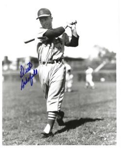AUTOGRAPHED DICK SCHOFIELD 8x10 St. Louis Cardinals photo