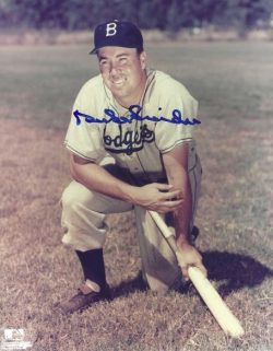 Autographed DUKE SNIDER 8X10 Brooklyn Dodgers photo