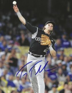 Autographed TROY TULOWITZKI 8x10 Colorado Rockies photo