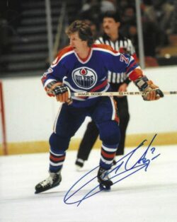 Autographed GARRY UNGER 8x10 EDMONTON OILERS Photo