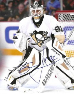 Autographed TOMAS VOKOUN 8X10 Pittsburgh Penguins Photo