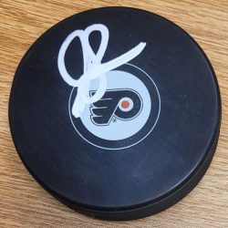 Autographed JOE SACCO Philadelphia Flyers Hockey Puck