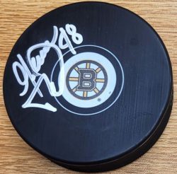 Autographed GRAEME TOWNSHEND Boston Bruins Hockey Puck