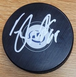 Autographed TYLER MOTTE Tampa Bay Lightning Hockey Puck