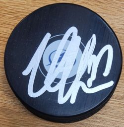 Autographed VICTOR HEDMAN Tampa Bay Lightning Hockey Puck