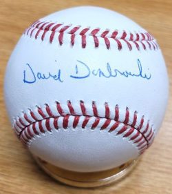 Autographed DAVE DOMBROWSKI Official Major League Baseball