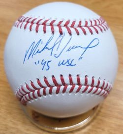Autographed MIKE DEVEREAUX "95 WSC" Official Major League Baseball