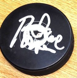 Autographed DAVE BROWN Philadelphia Flyers Hockey Puck