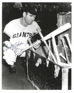AUTOGRAPHED  DUSTY RHODES 8x10 New York Giants photo