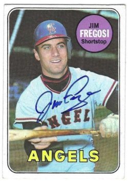 Autographed JIM FREGOSI Cailfornia Angels 1969 Topps Card