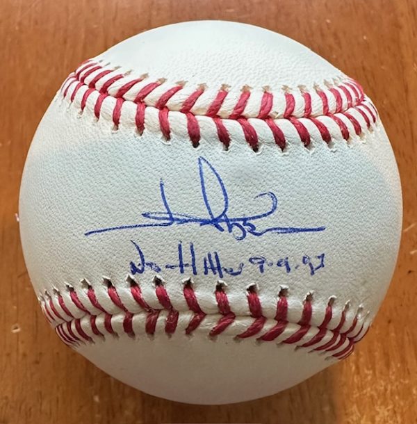 Autographed Jim Abbott  "No Hitter Date 9-4-93"  Official Major League Baseball Beckett Hologram
