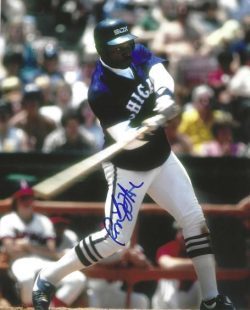 AUTOGRAPHED RON LEFLORE  8X10 Chicago White Sox Photo