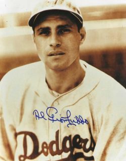 AUTOGRAPHED AL GIONFRIDDO 8x10 Brooklyn Dodgers photo