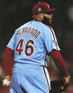 AUTOGRAPHED JOSE ALVARADO 8x10 Philadelphia Phillies Photo