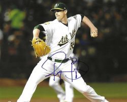 AUTOGRAPHED RYAN BUCHTER 8X10 Oakland A's Photo