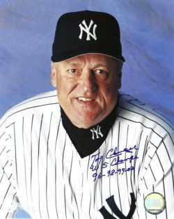 AUTOGRAPHED TONY CLONINGER "WS Champs 96,98,99,00" 8x10 New York Yankees Photo