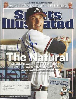 Autographed Jeff Francoeur Atlanta Braves Sports Illustrated 8/29/05