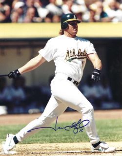 AUTOGRAPHED JASON GIAMBI 8x10 Oakland A's Photo