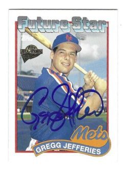 Autographed GREGG JEFFERIES New York Mets 2004 Topps Fan Favorites