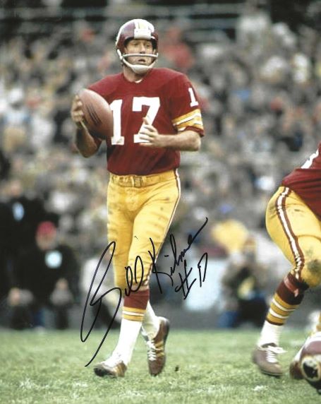 Autographed BILLY KILMER 8x10 Washington Redskins Photo - Main Line ...