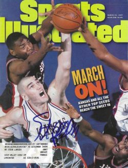 Autographed Scott Pollard Kansas Jayhawks Sports Illustrated Magazine 3/24/1997